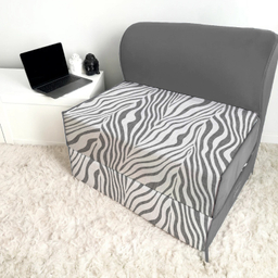 کاناپه تخت شو یک نفره نوپه هوم مدل گورخری کد M1060