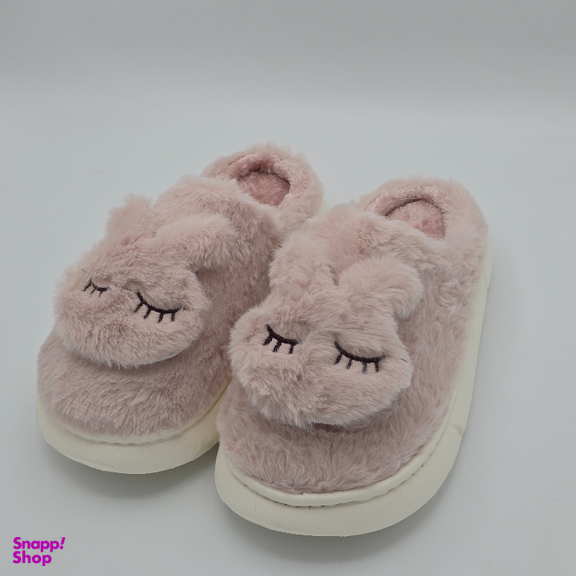 دمپایی حوله ای مدل خرگوشی کد 426 رنگ صورتی