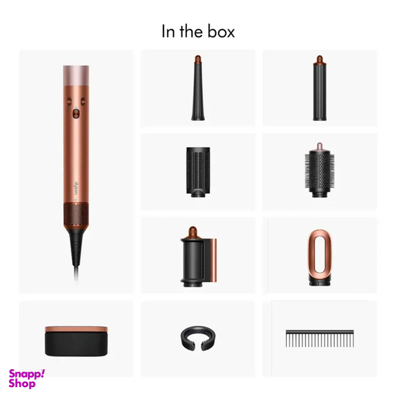 سشوار برس دار حالت دهنده دایسون مدل Airwrap id HS08 Straight+Wavy AS