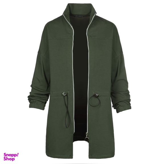 مانتو زنانه مدل SB-SS-2226 رنگ سبز زیتونی