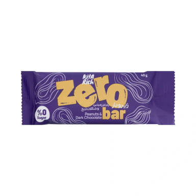 زیرو بار کیتاریچ طعم بادام زمینی و شکلات تلخ وزن 40 گرم