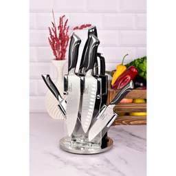 سرویس 8 پارچه چاقو آشپزخانه یونیک طرح 3 کد 5511
