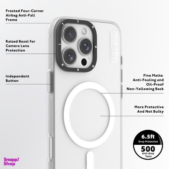کاور گوشی موبایل یانگ کیت مدل Hidden Sand Matte Texture مناسب برای اپل iPhone 16 Pro