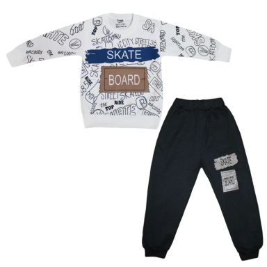 ست سویشرت و شلوار راحتی پسرانه چیندکا کد 1015