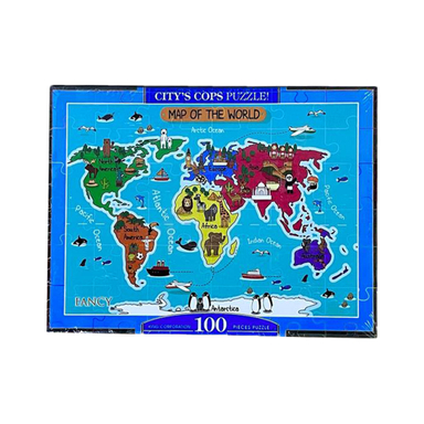 پازل 100 قطعه فنسی طرح کشورها
