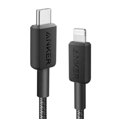 کابل دیتا Type-C به Lightning انکر کد 322 مدل A81B5 طول 90 سانتی‌ متر