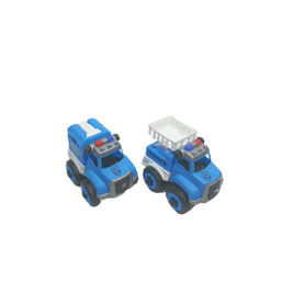 ماشین بازی مدل ساختنی پلیس مجموعه 4 عددی