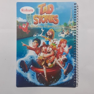 دفتر مشق 50 برگ سیمی رهام جلد pp طرح Tad Stones