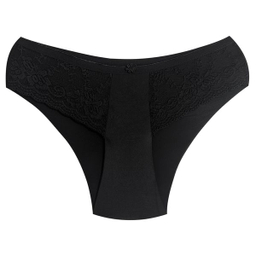 ست شورت و سوتین زنانه پانیذ مدل فنردار گیپور گلدار کد 9013 رنگ مشکی