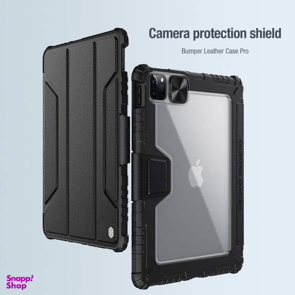 کیف کلاسوری نیلکین مدل Camshield Bumper مناسب برای تبلت اپل iPad Air 11 2024 / Air 10.9 2022 / Air 4 / Air 5 / Air 6 / Air 2020 / Ipad Pro 11 2020 / 2021 / 2022