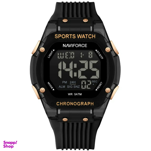 ساعت دیجیتال نیوی فورس مدل Naviforce Nf7113 رنگ مشکی پین طلایی