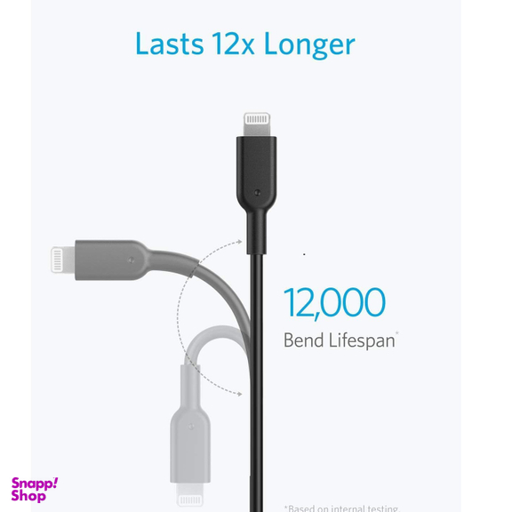 کابل شارژ USB-C به لایتنینگ انکر مدل A8833 طول 1.8 متر