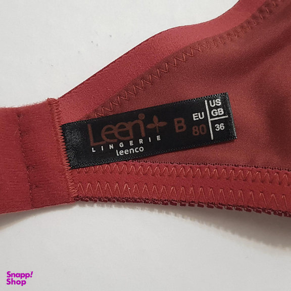 سوتین زنانه لین مدل فنردار کد 4680-741 رنگ زرشکی