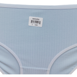 شورت زنانه اسلیپ میسپل طرح کبریتی کد LBLU-1105 آبی روشن