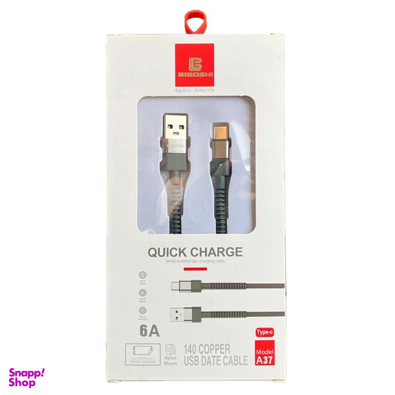 کابل شارژ USB به Type-C بیبوشی مدل A37 طول 1 متر