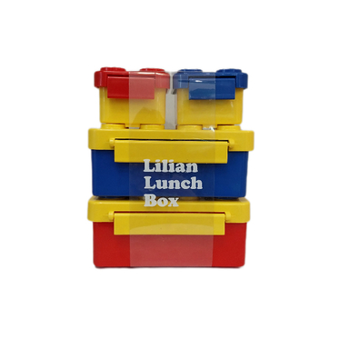 ظرف غذا 4 تکه مدل لگو کد 002