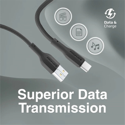 کابل تبدیل USB به USB-C پرومیت مدل ECOLINE-CC120.BLK طول 1 متر