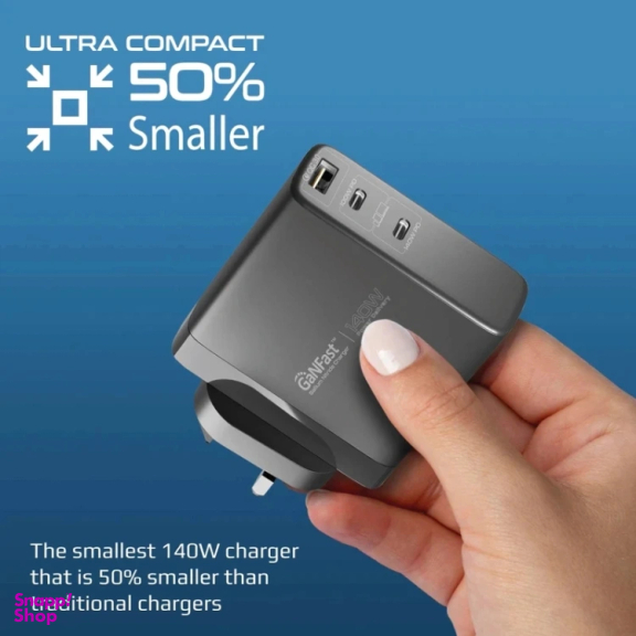 شارژر دیواری پرومیت مدل GANCHARGE-140W