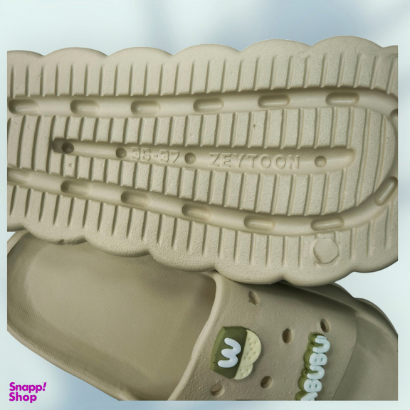 دمپایی زنانه زیتون مدل ویدا لبوبو ویانزا رنگ کرم