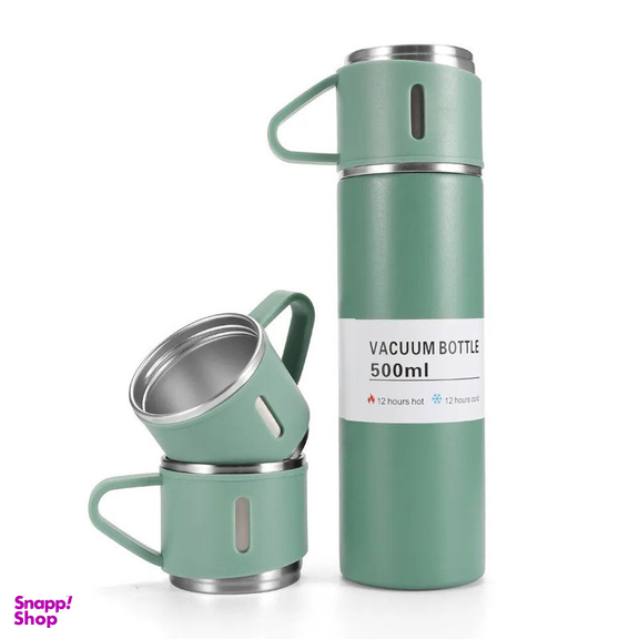 فلاسک مدل سه گنجایش 0.5 لیتر به همراه لیوان بسته 3 عددی