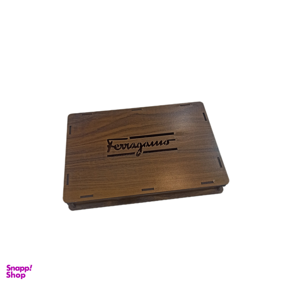 ست هدیه چرم طبیعی مردانه مدل Leather 788