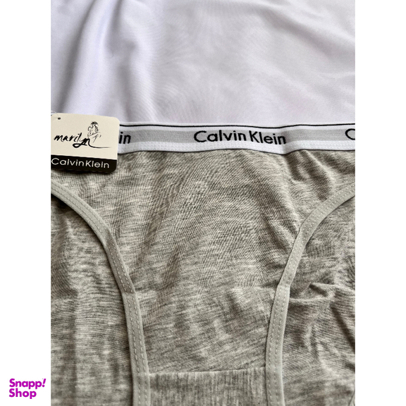 شورت زنانه مرلین طرح کلوین کلاین کد 1234 رنگ طوسی