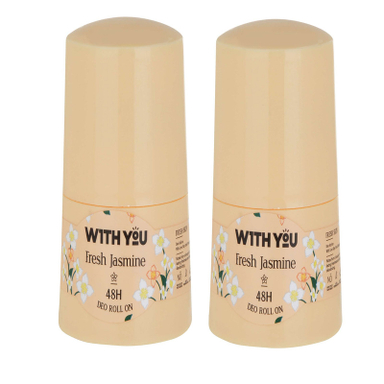رول ضد تعریق زنانه ویت یو مدل FRESH JASMINE حجم 50 میلی لیتر مجموعه 2 عددی