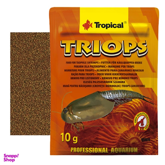 غذا ماهی تروپیکال مدل Triops وزن 10 گرم
