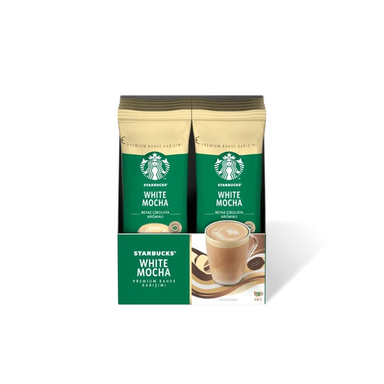 قهوه فوری استارباکس با طعم وایت موکا بسته 10 عددی