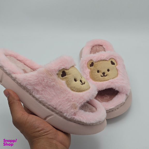 دمپایی حوله ای کد 7383 رنگ صورتی