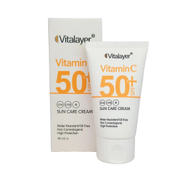 کرم ضد آفتاب ویتالیر با SPF50 مدل Vitamin C حجم 40 میلی‌‌ لیتر