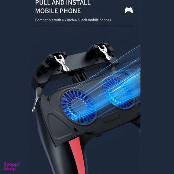دسته بازی و فن خنک کننده گوشی موبایل کوتتسی مدل G-11 Dual Fan Cooling Gamepad CS8813