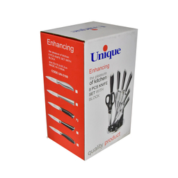 سرویس چاقو 8 پارچه یونیک  مدل استیل beL_3 کد 5544