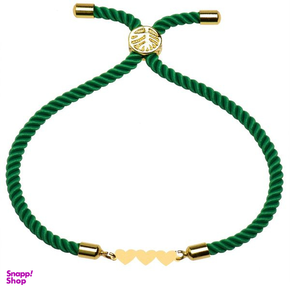 دستبند طلا 18 عیار زنانه کرابو طرح قلب مدل kr100220