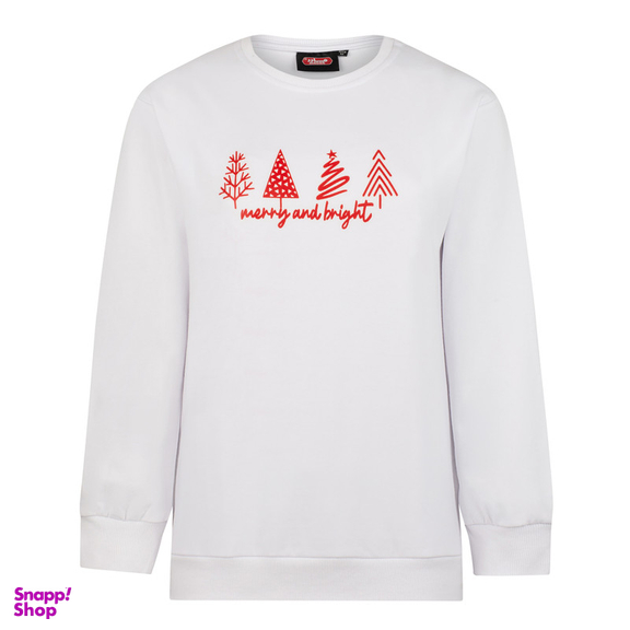 سویشرت زنانه مادر مدل مری رنگ سفید