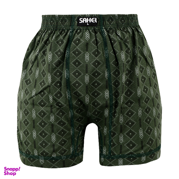 شورت مردانه ساحل مدل پادار چاپی کد 266 بسته 6 عددی