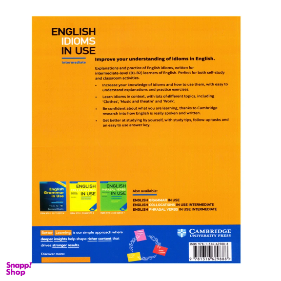 کتاب English Idioms In Use اثر Michael Mccarthy And Felicity O`Dell نشر الوند پویان 2 جلدی