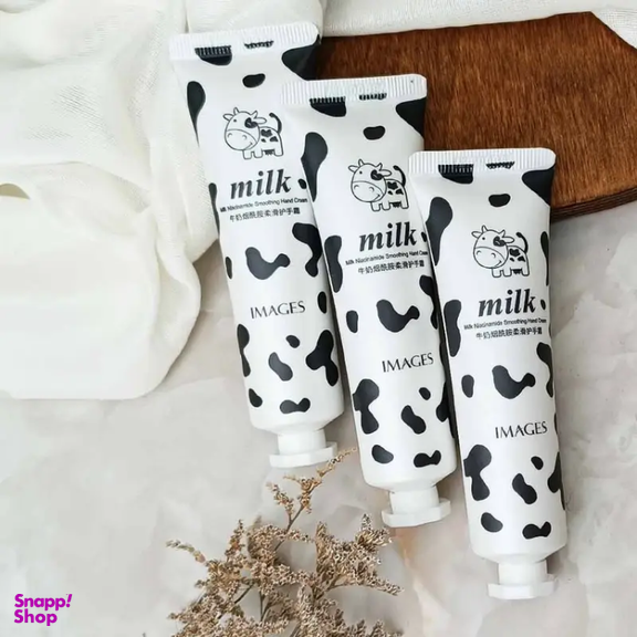 کرم مرطوب کننده و روشن کننده پوست ایمجز مدل شیر گاو وزن 30 گرم