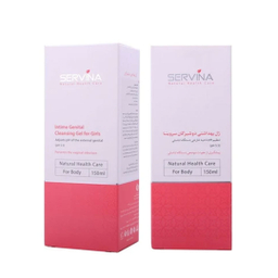 ژل بهداشتی دوشیزگان سروینا مدل Genital حجم 150 میلی لیتر