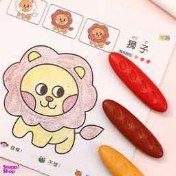 مداد شمعی جادویی 36 رنگ مدل بادومی کد 036