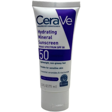 کرم ضد آفتاب سراوی مدل Mineral با SPF50 حجم 75 میلی لیتر