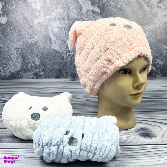 کلاه حمام مدل خرسی گلدوزی شده کد 365002890