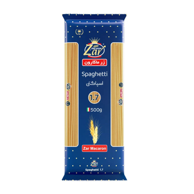 ماکارونی قطر ۱.7 زر ماکارون وزن 5۰۰ گرم