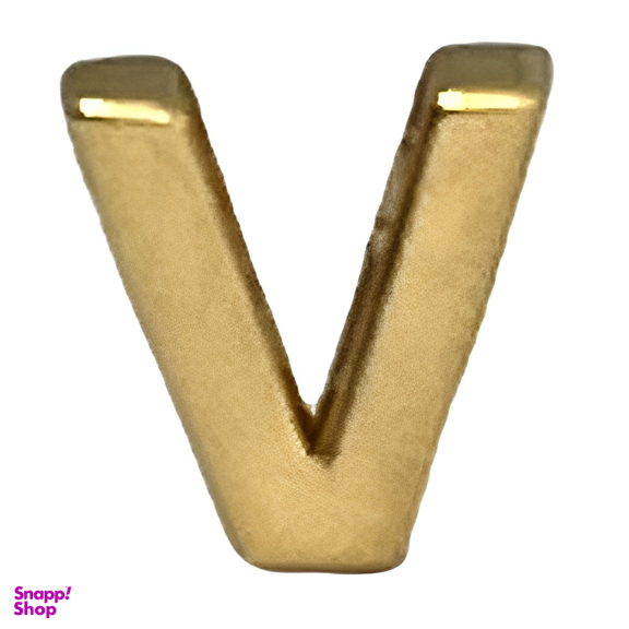 پلاک گردنبند طلا 18 عیار زنانه مدل V کد 36256