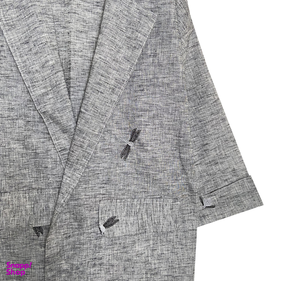 مانتو زنانه مدل سنجاقک رنگ طوسی