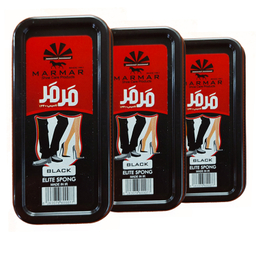 واکس کفش بی رنگ و مشکی مرمر مدل 2080 به همراه ابر مگا و بوگیر کفش