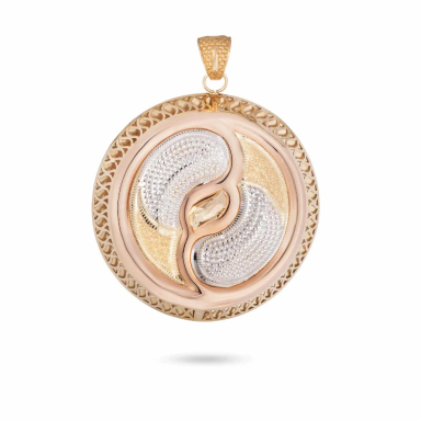 آویز گردنبند طلا 18 عیار زنانه میلی گالری طرح خیر و شر کد MT1788