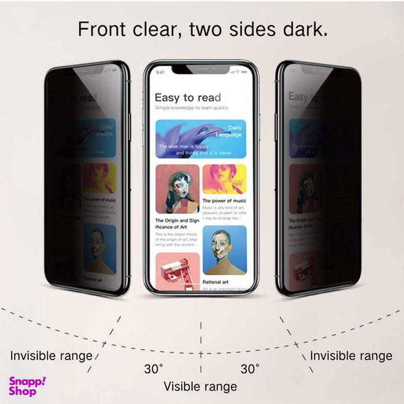 محافظ صفحه نمایش حریم شخصی اپیکوی مدل Nano-Privacy مناسب برای گوشی موبایل سامسونگ Galaxy S8/S9
