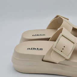 صندل زنانه نیکتا مدل تک سگک کد 731 رنگ نسکافه ای