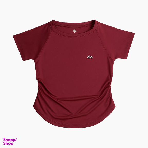 تیشرت ورزشی زنانه مدل NM-T-02 رنگ قرمز تیره